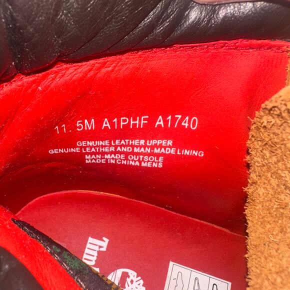 Timberland 6" Boot Supreme Stars & Stripes Wheat - Size 11.5 - Like New - Picture 9 of 16